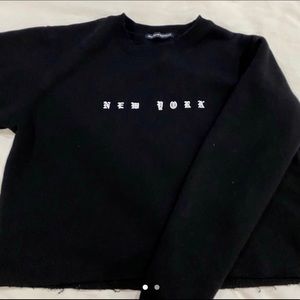 SOLD brand melville cropped fleece sweatshirt